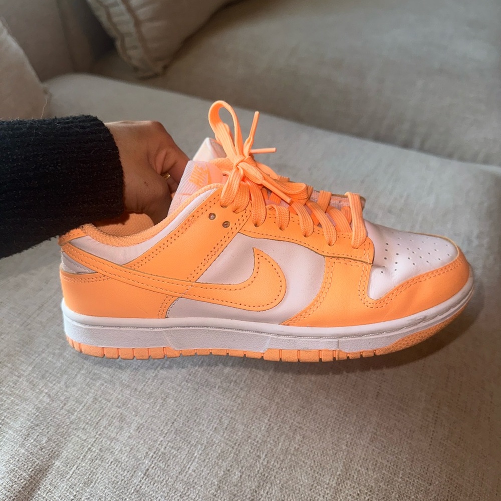 Orange Nike Dunks women’s 7